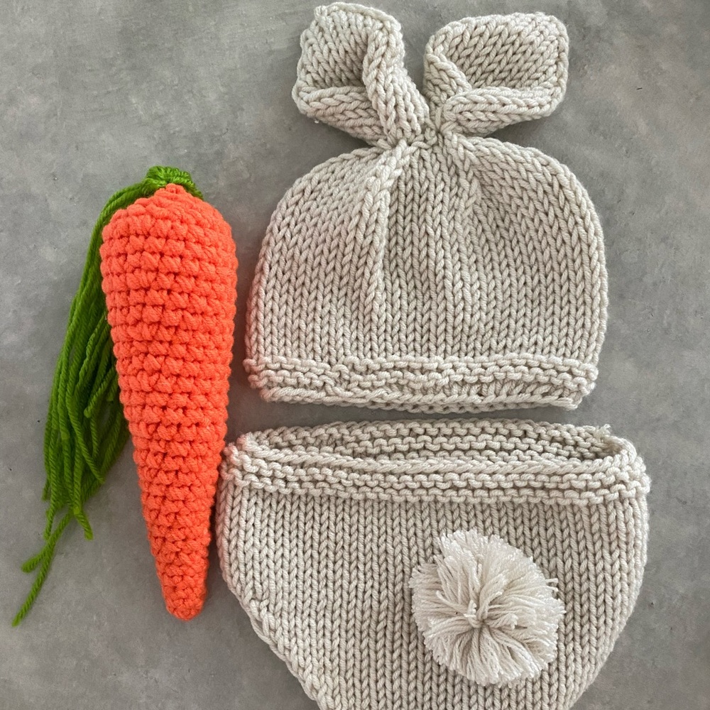 Newborn baby bunny Easter outfit